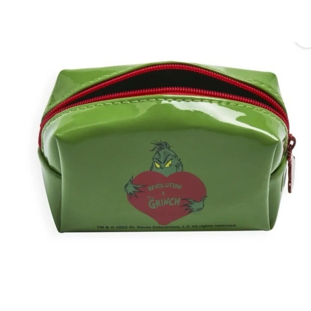 The Grinch x Makeup‎ Revolution Cosmetics Mini Cosmetic Bag New NOS Seuss